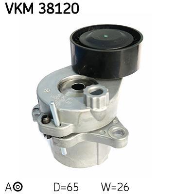 Rolo tensor da correia trapezoidal estriada SKF ref. VKM 38120